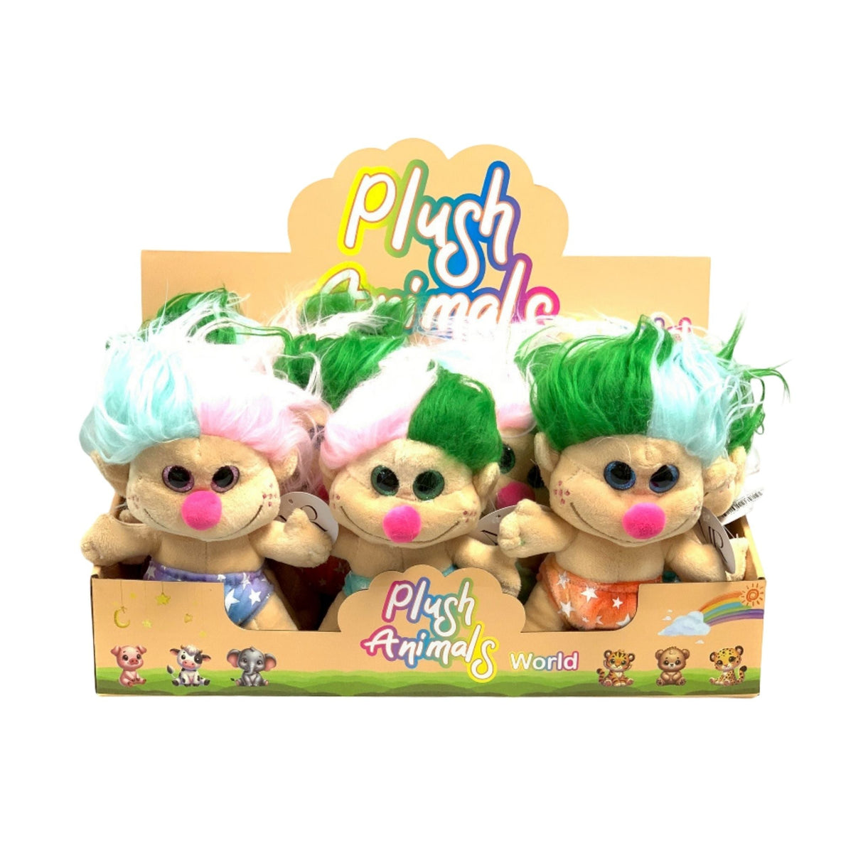 Plush Elf with Glow in the Dark Shorts Display - 12pcs
