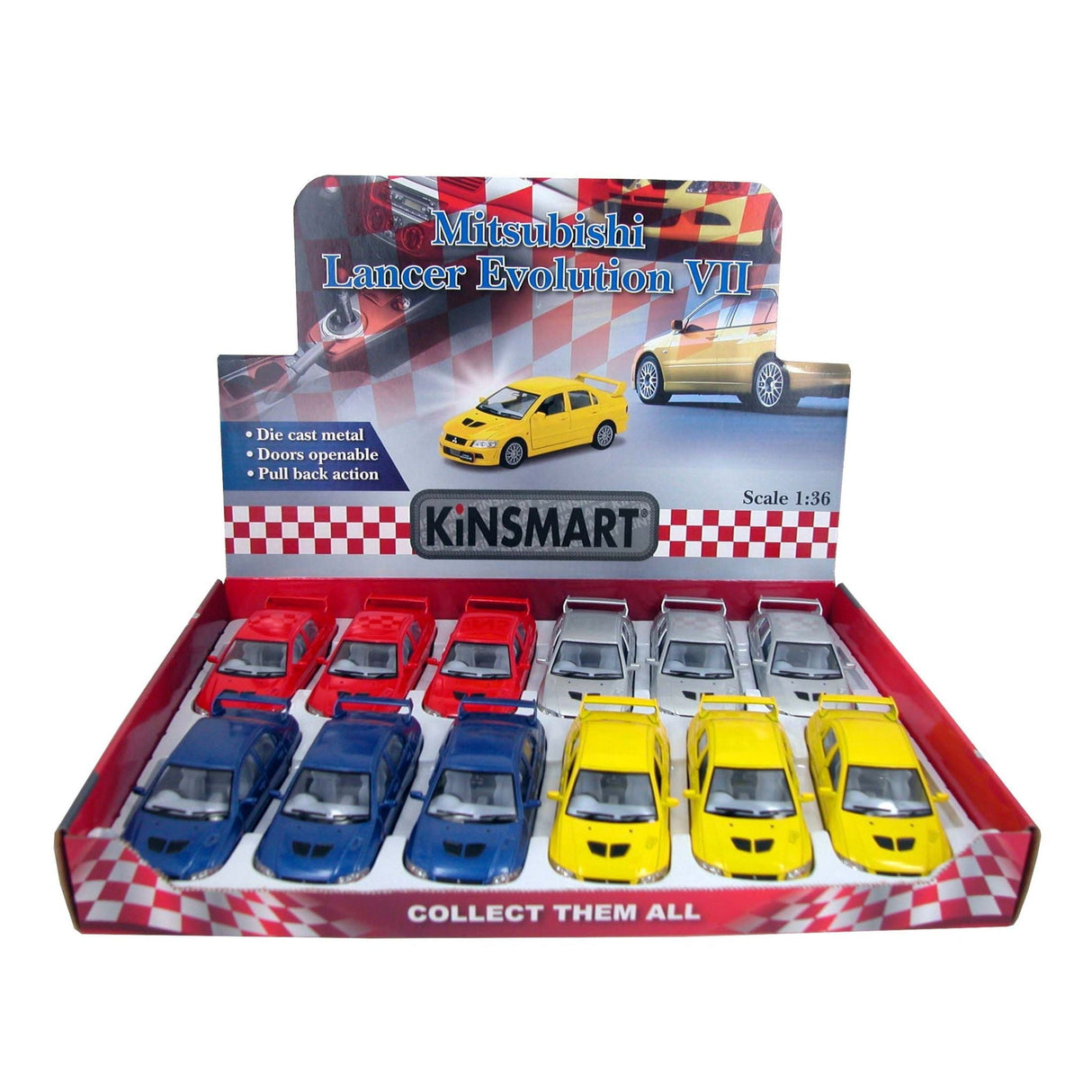 Mitsubishi Lancer Evolution VII Car Display - 12pcs