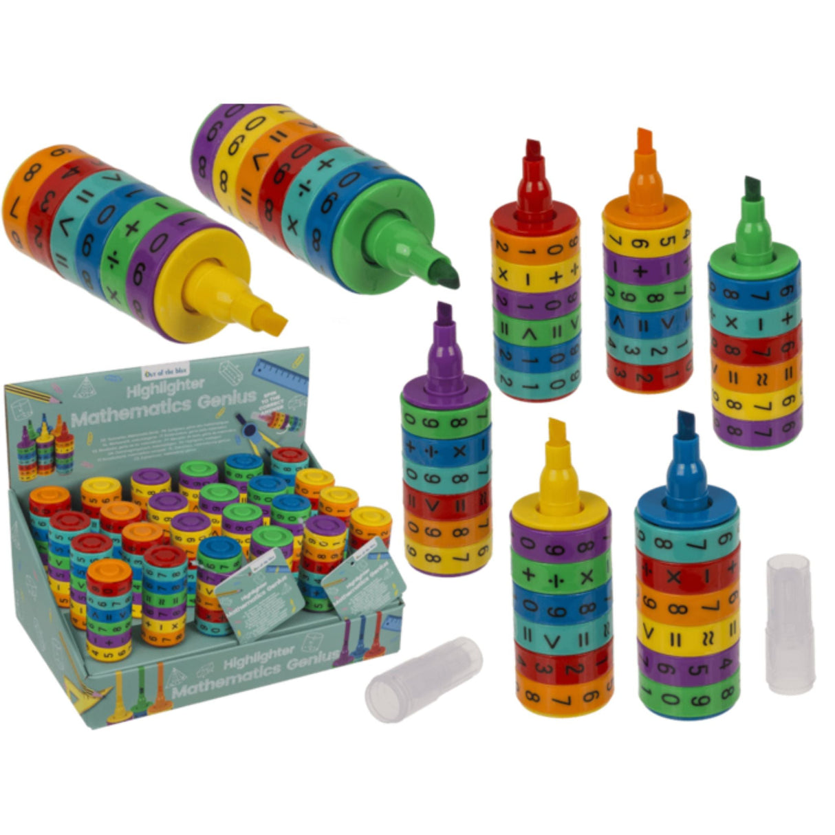 Highlighter Mathematics Disp - 24pcs