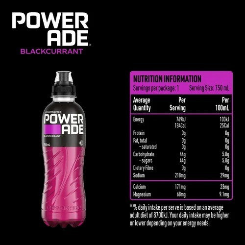 Powerade Blackcurrant Sports Drink 15 x 750ml