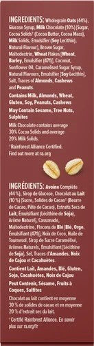 Nice & Natural Choc Squiggle Chewy Muesli Bars 6 x 30g