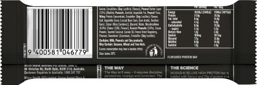 Musashi Rocky Road Flavour Deluxe Protein Bar 12 x 60g