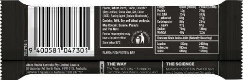 Musashi Chocolate Flavour Protein Wafer 12 x 40g