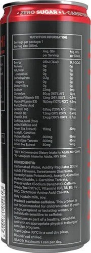 Musashi Raspberry Lemonade Shred Energy Drink 12 x 355ml