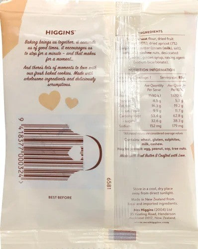 Mrs Higgins Fruity Anzac Cookie 9 x 85g