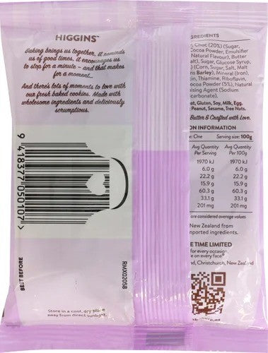 Higgins Choc Chew Cookie 9 x 100g