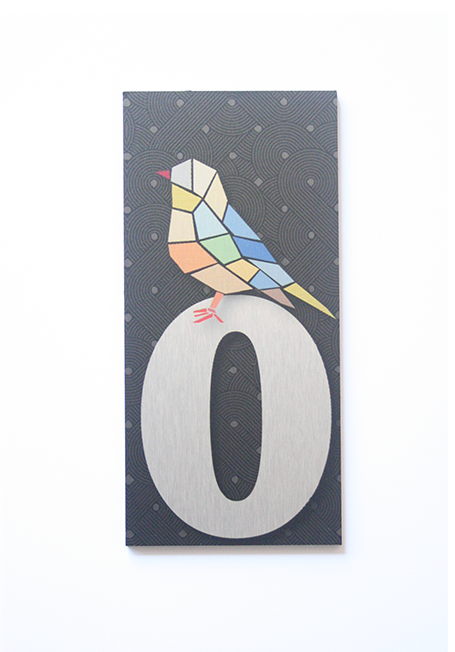 Letter Box Numbers - House Number - Zero (0)