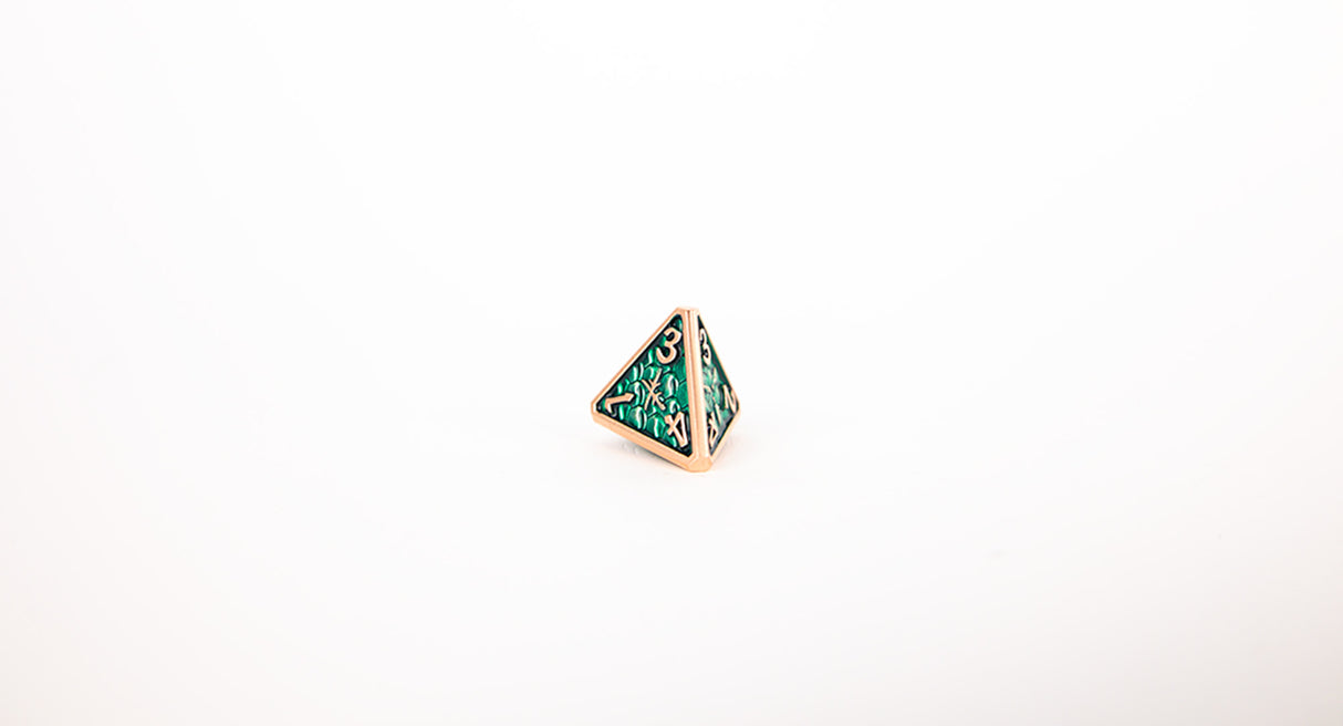 LPG Dice RPG Set Draco Dark Green/Brass