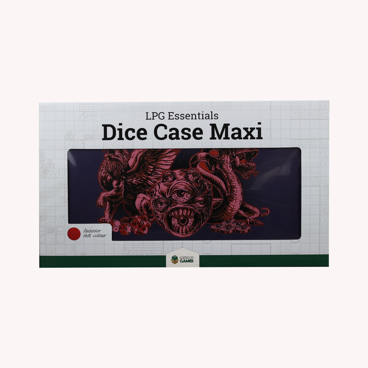 LPG Essentials Dice Case Maxi Deep Blue / Burnt Burgundy