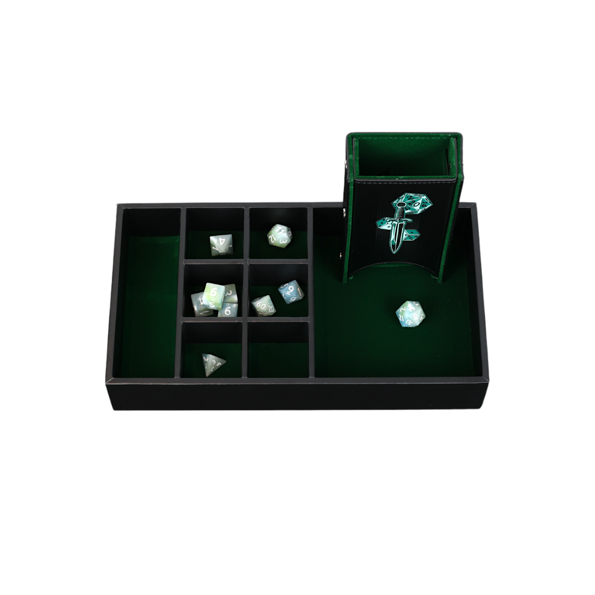 LPG Essentials Dice Case Maxi Slate / Lich green