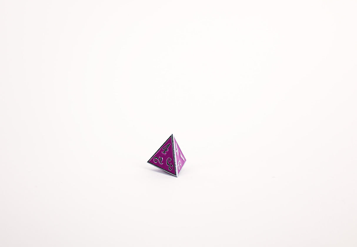 LPG Dice RPG Set Serif Purple/Silver