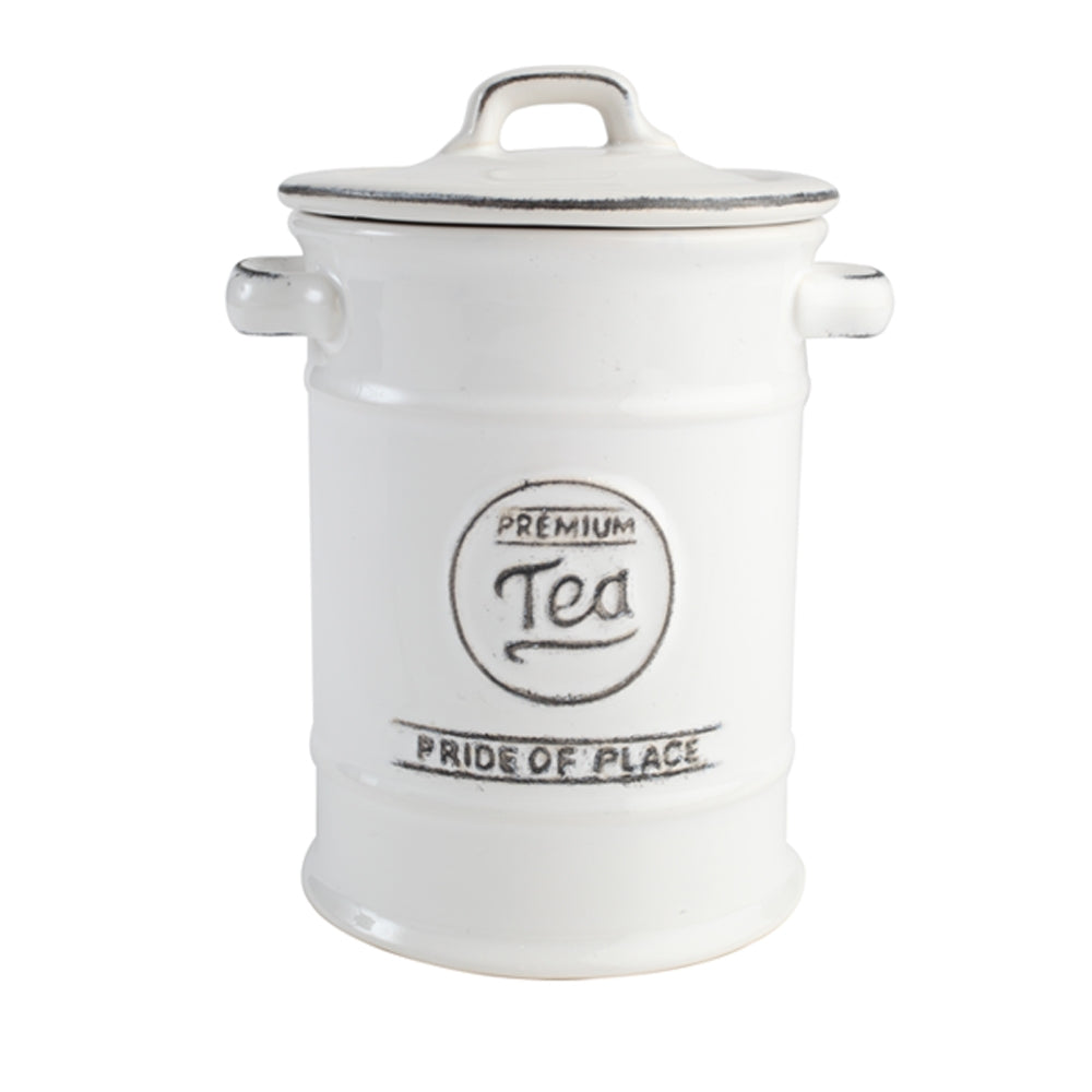 Tea Canister / Jar - Pride of Place White - T&G