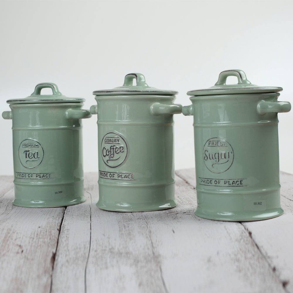 Tea Canister / Jar Pride of Place Green