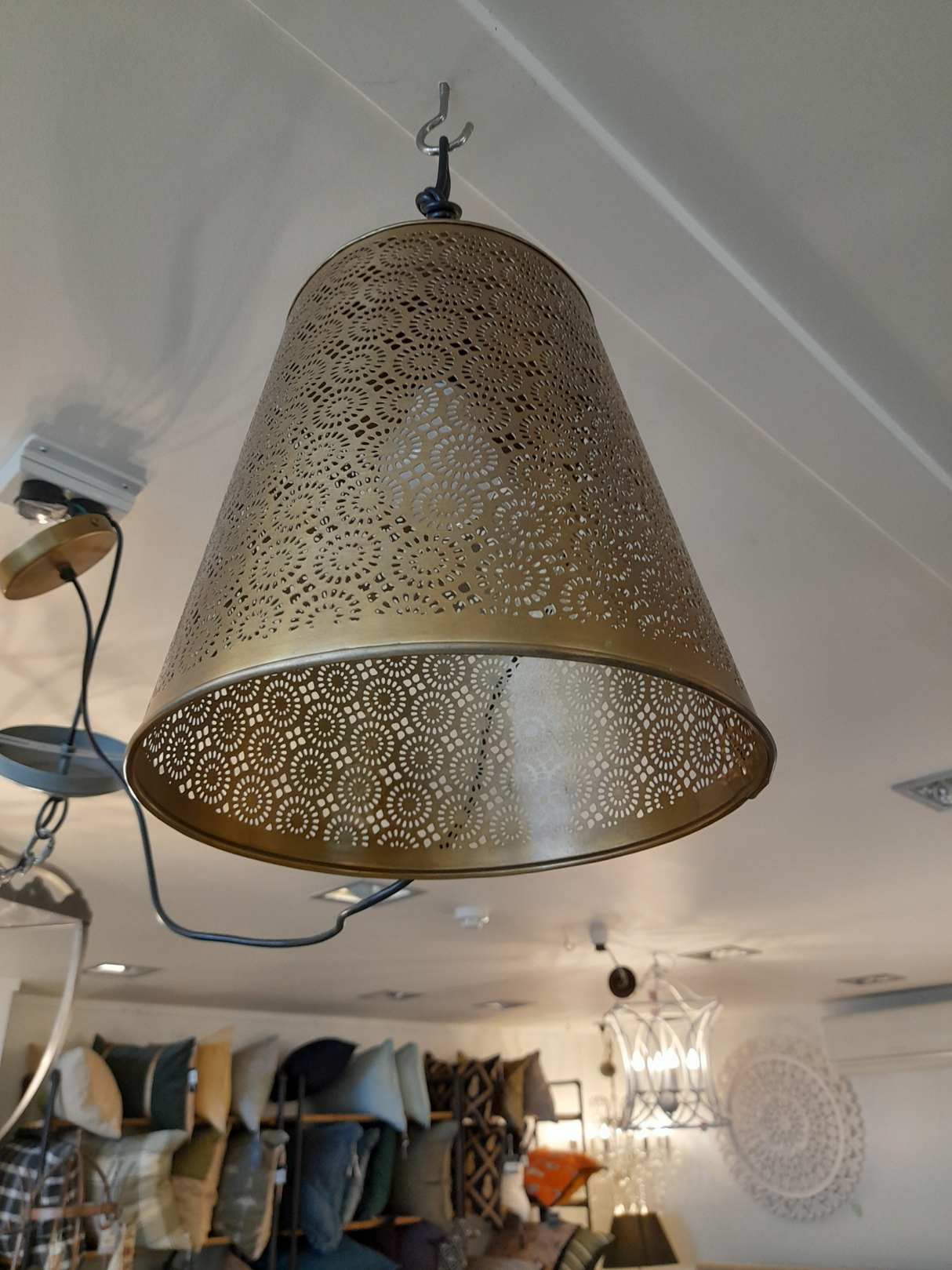 Hanging Pendant - Antique Brass
