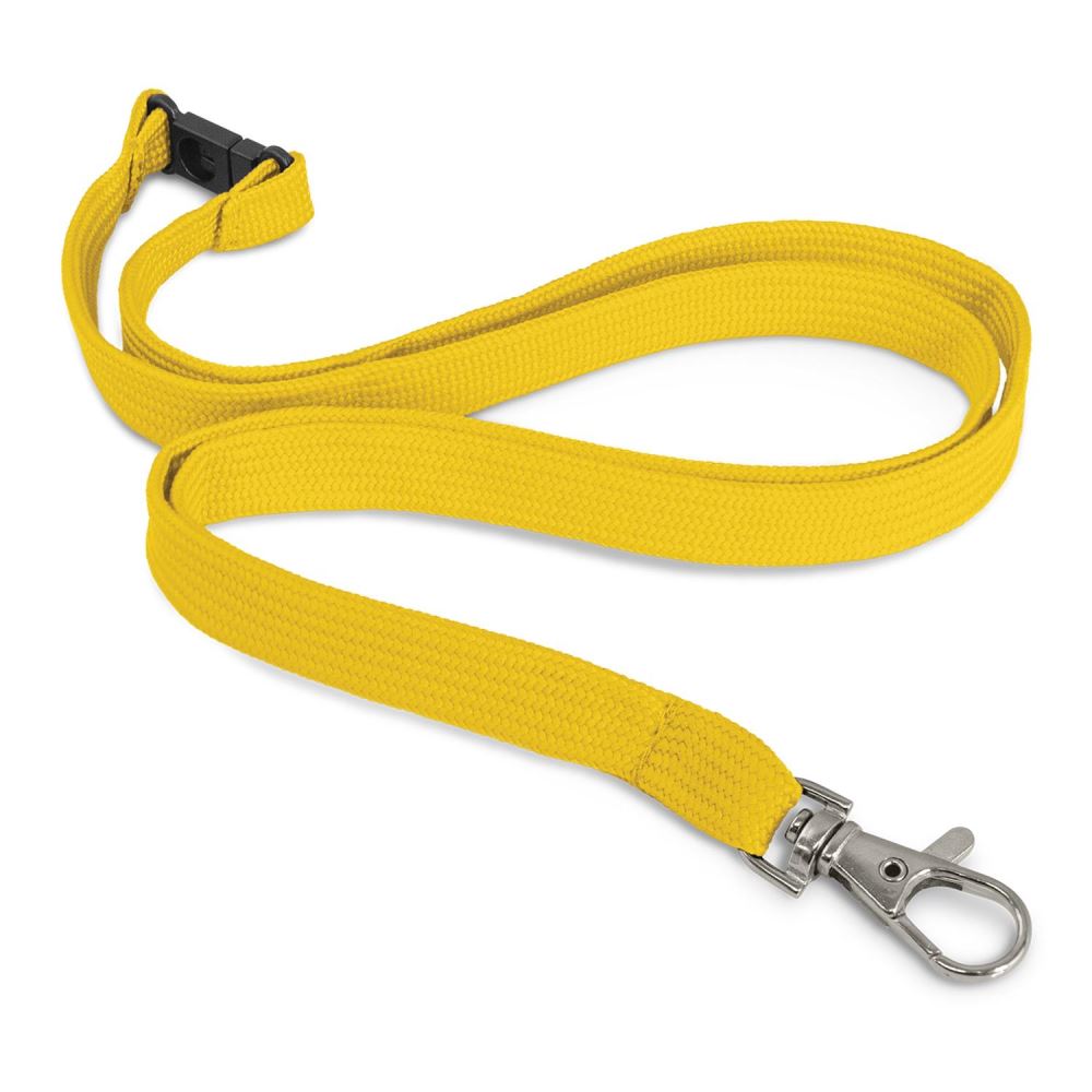 Lanyard with Metal Clip - 100 units - Yellow