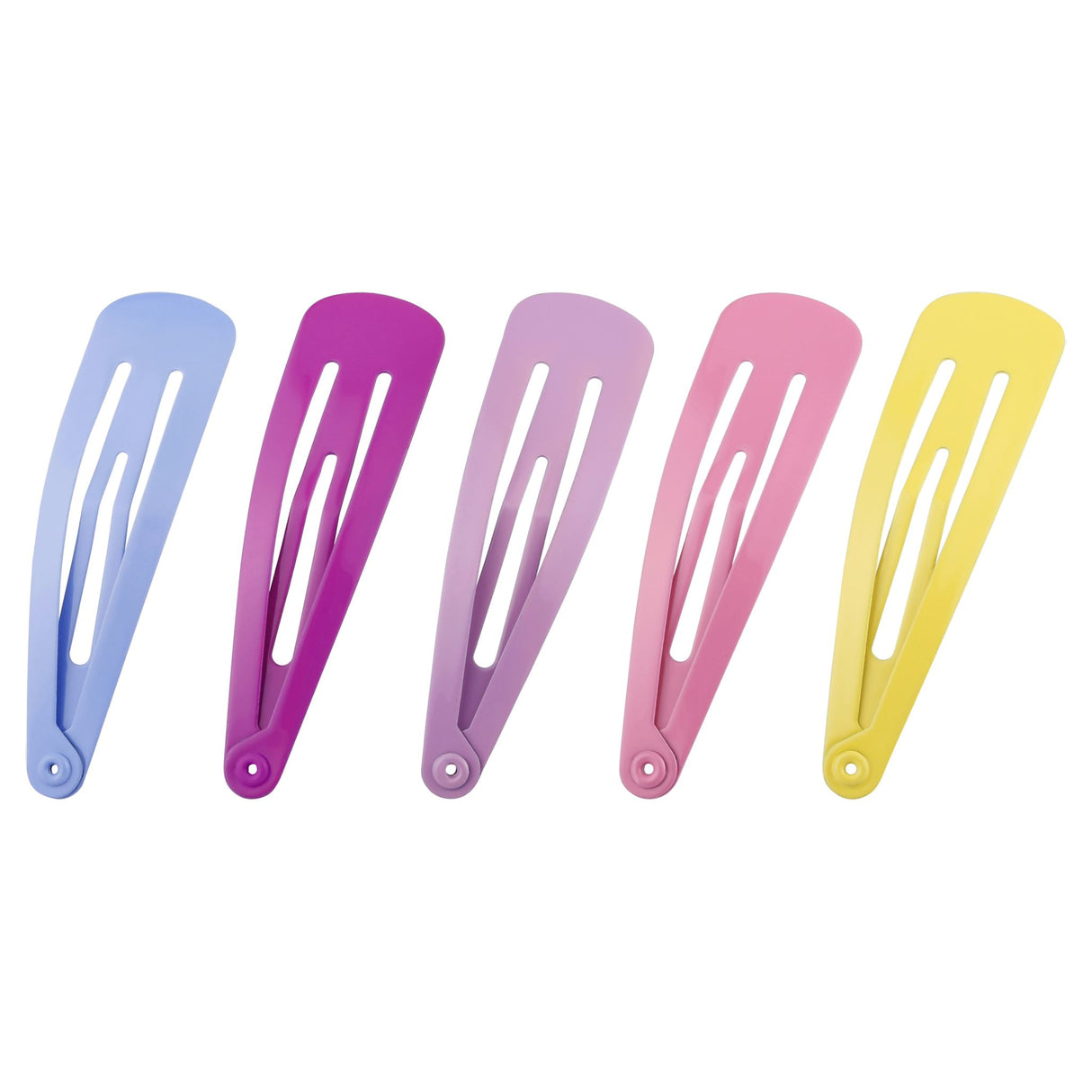 Lady Jayne One Touch Clips in assorted colors, 10-pack, with snap-tight grip for secure and stylish hair styling.
