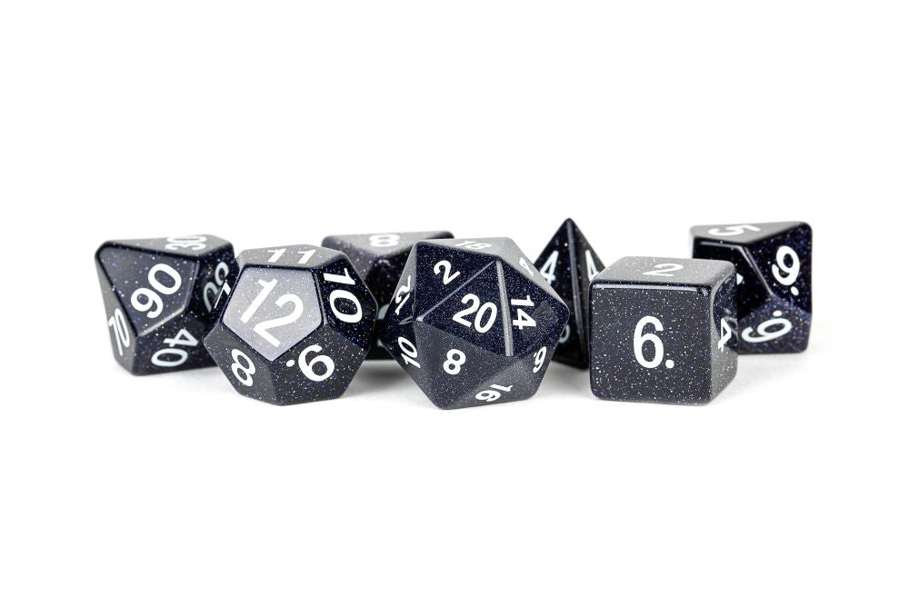 Fanroll: 16mm Stone Poly Dice Set: Blue Sandstone