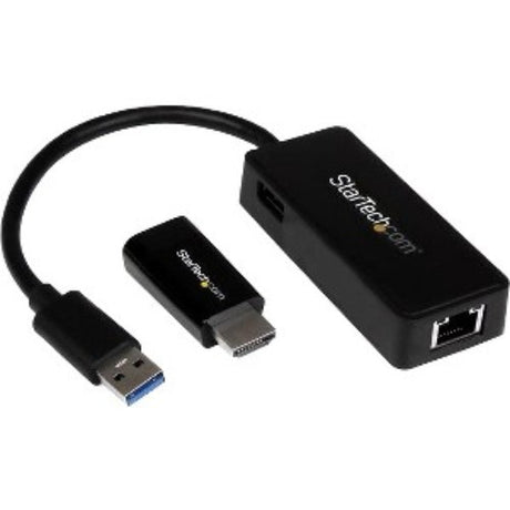 StarTech.com HP Chromebook 14 accessory kit including HDMI to VGA and USB 3.0 Ethernet adapters for efficient connectivity.