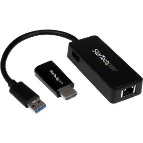 StarTech.com HP Chromebook 14 accessory kit including HDMI to VGA and USB 3.0 Ethernet adapters for efficient connectivity.