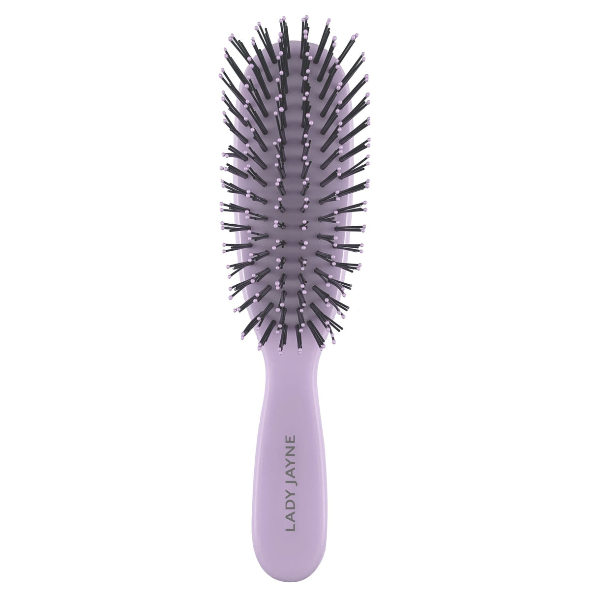 Lady Jayne Smooth & Knotless Detangling Brush gliding through hair, designed for pain-free detangling without breakage.