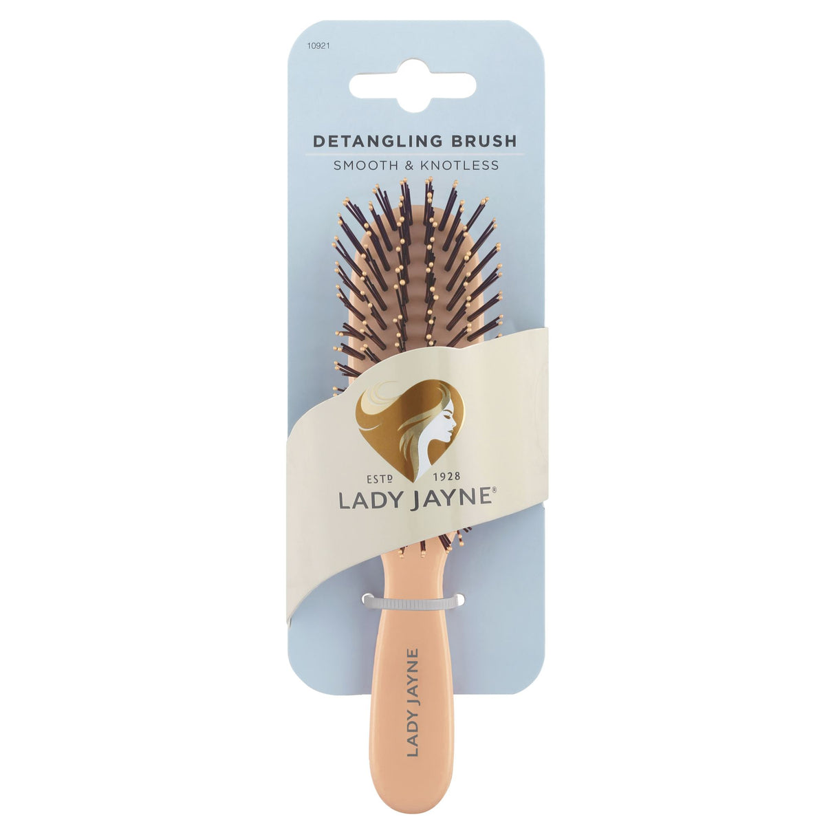 Lady Jayne Smooth & Knotless Detangling Brush for effortless, pain-free detangling and smooth, manageable hair on-the-go.