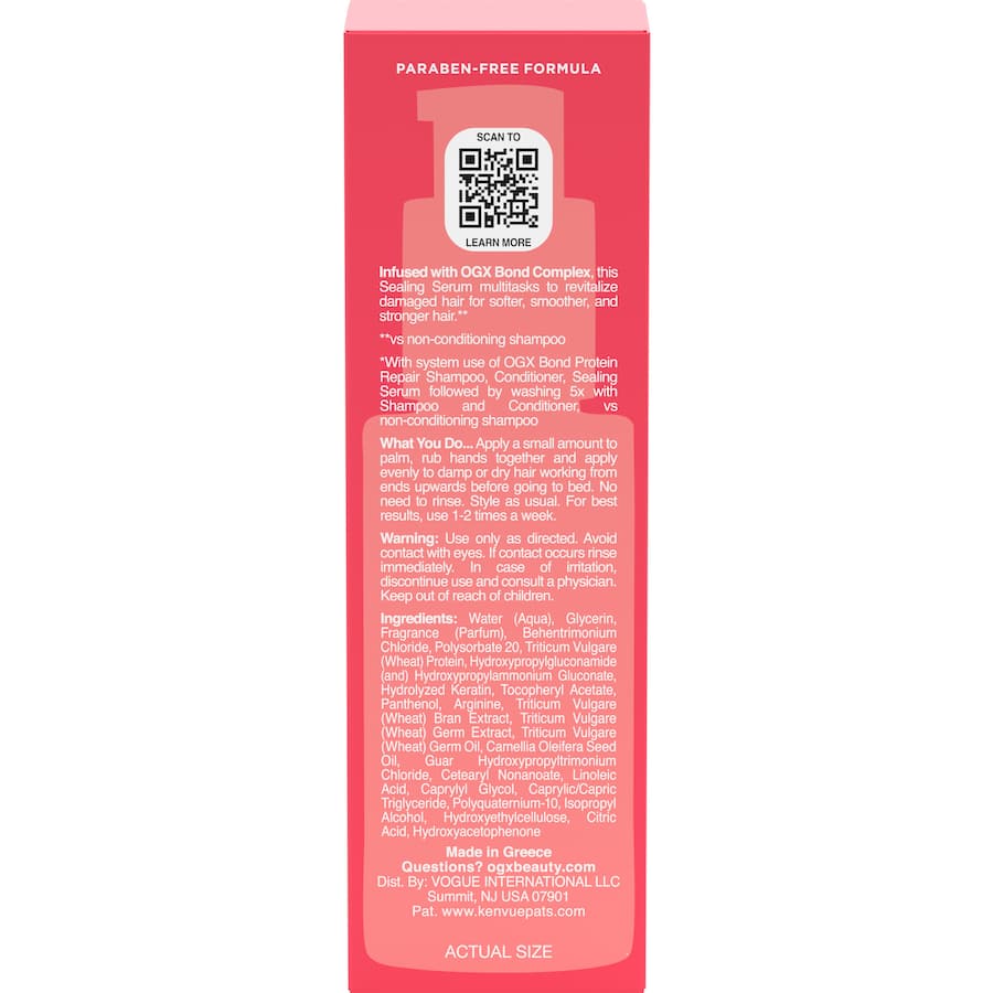 Ogx Bond Protein Repair Sealing Serum 50mL
