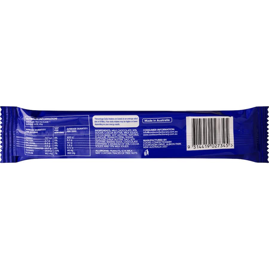Scorched Peanut Chocolate Bar 45g