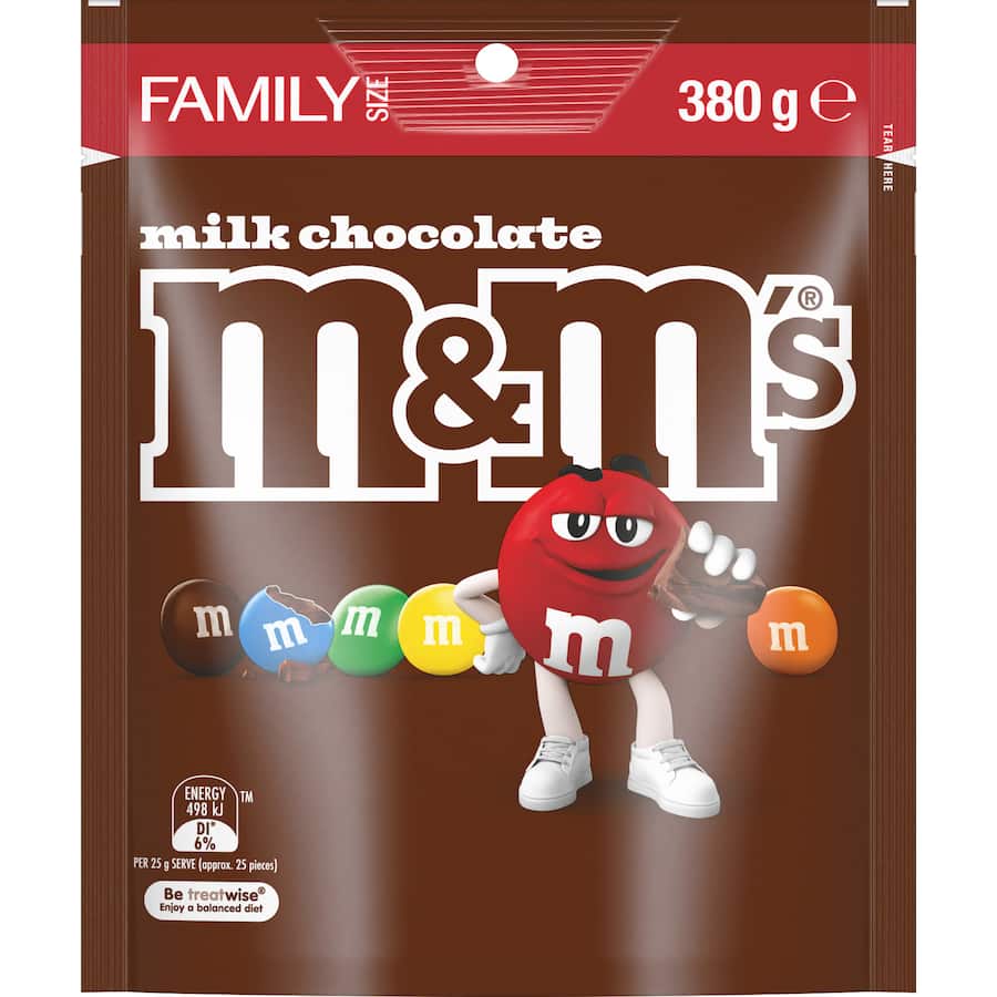 M&m's Chocolate Share Pack Milk Chocolate 380g