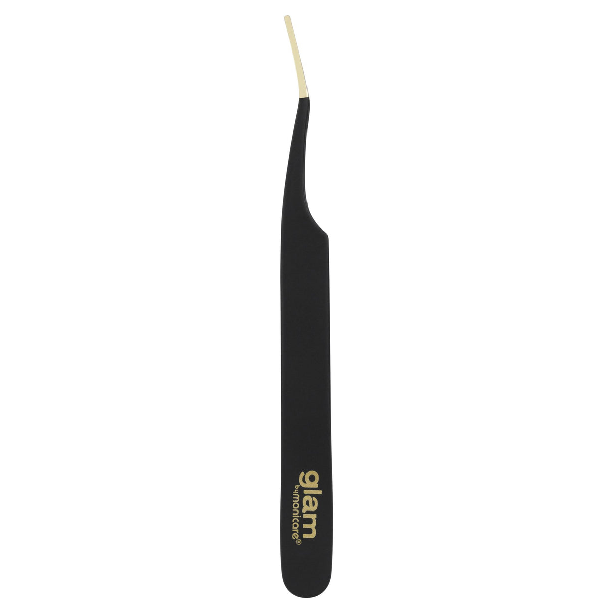 Glam by Manicare® Precision Lash Applicator with curved tip and 24K gold plated stainless steel for effortless lash application.