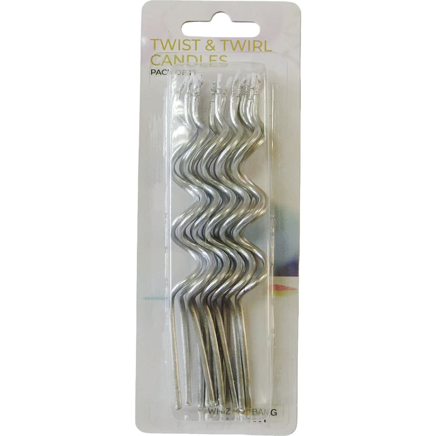 Whiz Pop Bang Candles Twist & Twirl 12pack