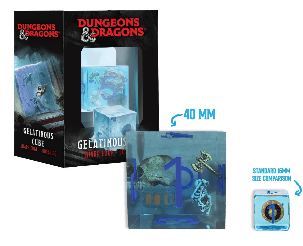 Fanroll: D&D Jumbo Gelatinous Cube D6 (1d6)