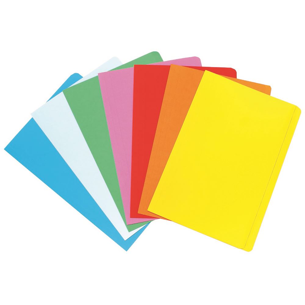 Light blue Marbig manilla folders pack of 20 for organizing large documents in vibrant colors.