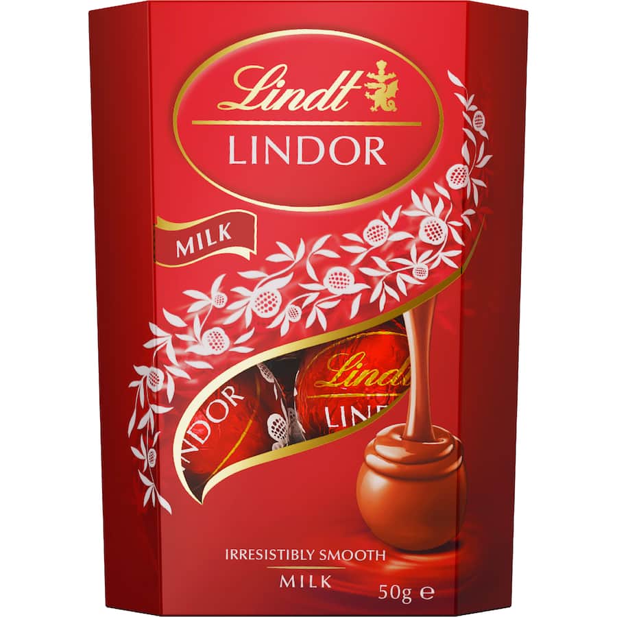 Lindt Lindor Chocolate Box Mini Milk Cornets 50g