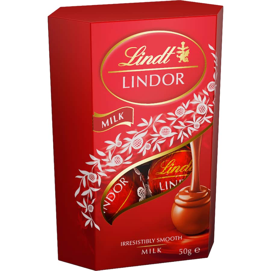 Lindt Lindor Chocolate Box Mini Milk Cornets 50g