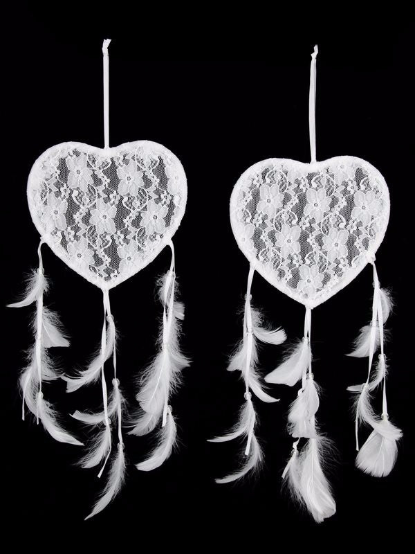 Lace Heart Dream Catcher