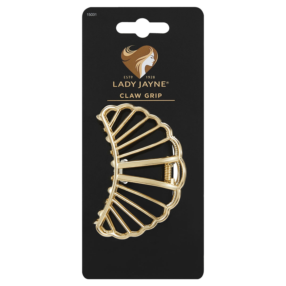 Lady Jayne Pro Metal Claw Grip for secure, stylish hair management in various occasions, available in assorted chic styles.