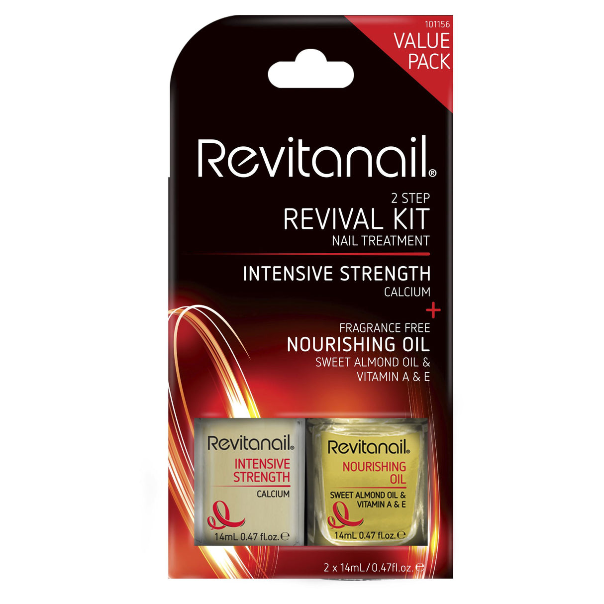 Revitanail 2-Step Revival Kit: strengthens brittle nails and nourishes cuticles for healthier, beautiful nails in 4 weeks.