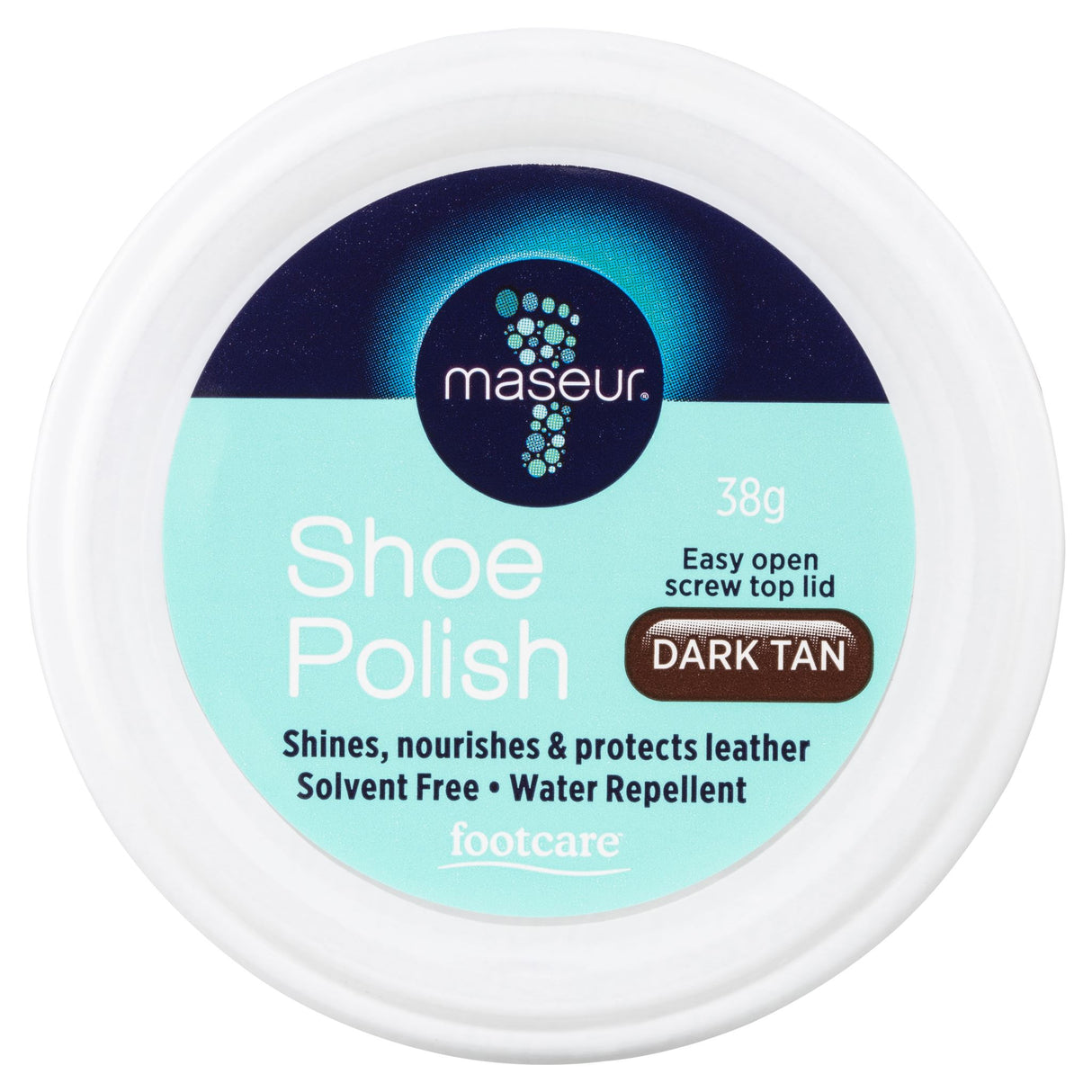 Footcare by Maseur Shoe Polish Dark Tan 38g