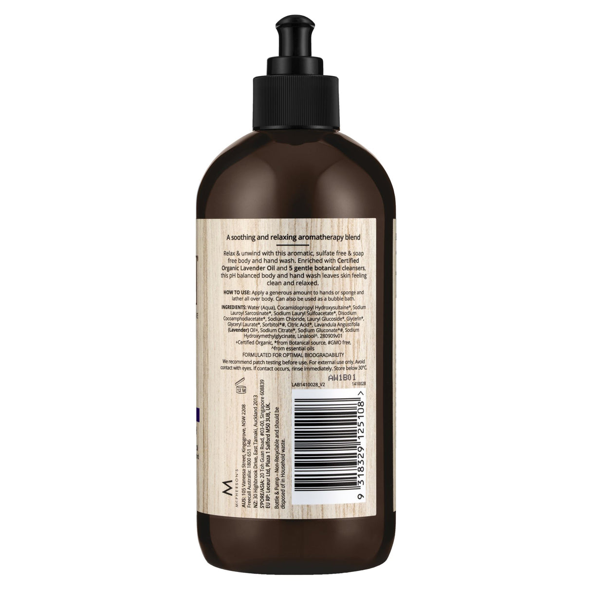 A'kin / Akin Relaxing - Lavender Body & Hand Wash 500ML