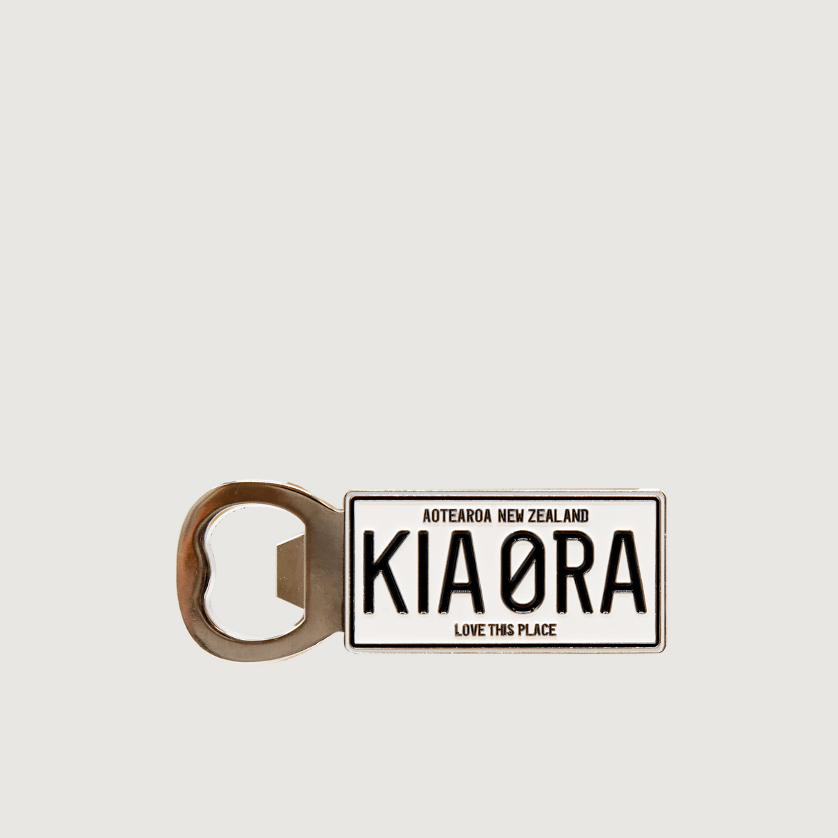 Moana Road - Number Plate Bottle Opener - Metal Magnet - Kia Ora