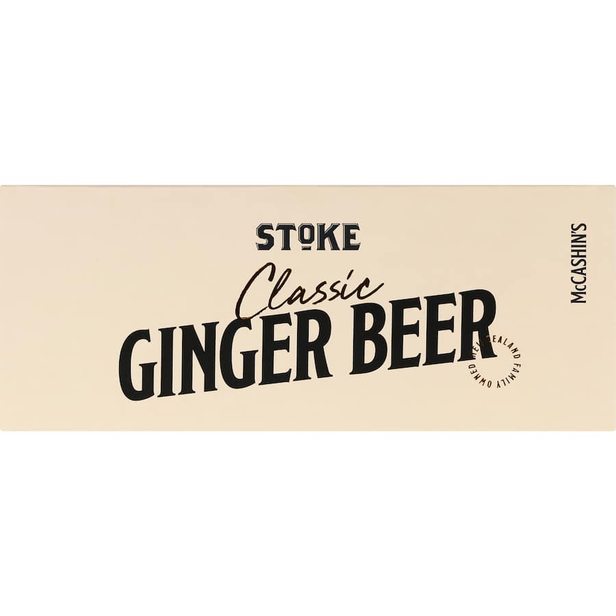 Stoke Ginger Beer Classic Cans 12 x 330mL