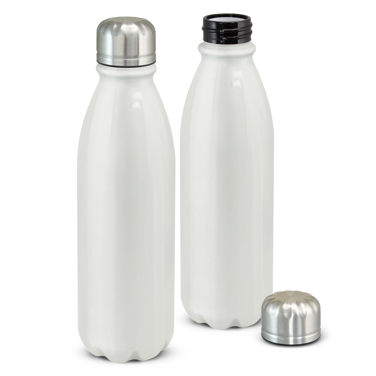 Aluminium Bottle - Mirage White (12 Units)
