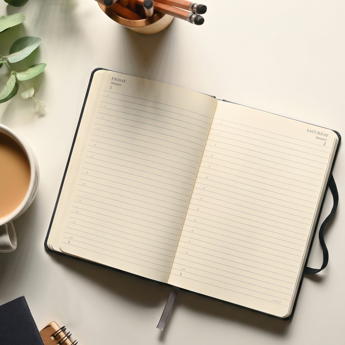 Moleskine 2027 A5 Daily Hardcover Planner With Elastic Closure