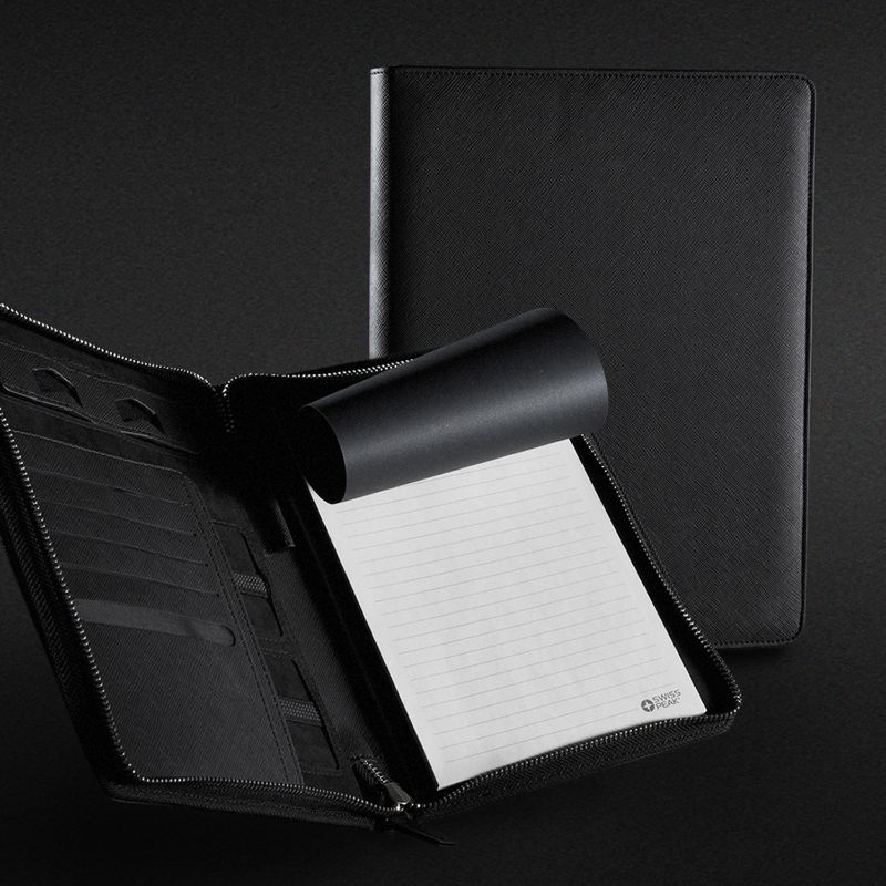 Portfolio with Zipper - Swiss Peak Heritage A5 (Black)