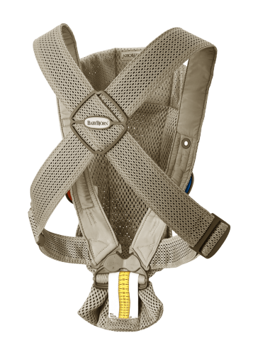 Baby Carrier - BABY BJORN MINI 3D Mesh (Grey Beige)