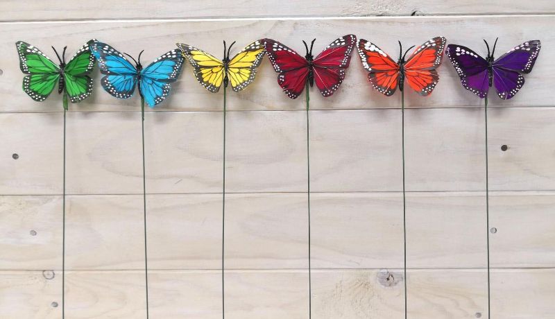 Butterfly with Long Pick - 3.75" (x12 Units)