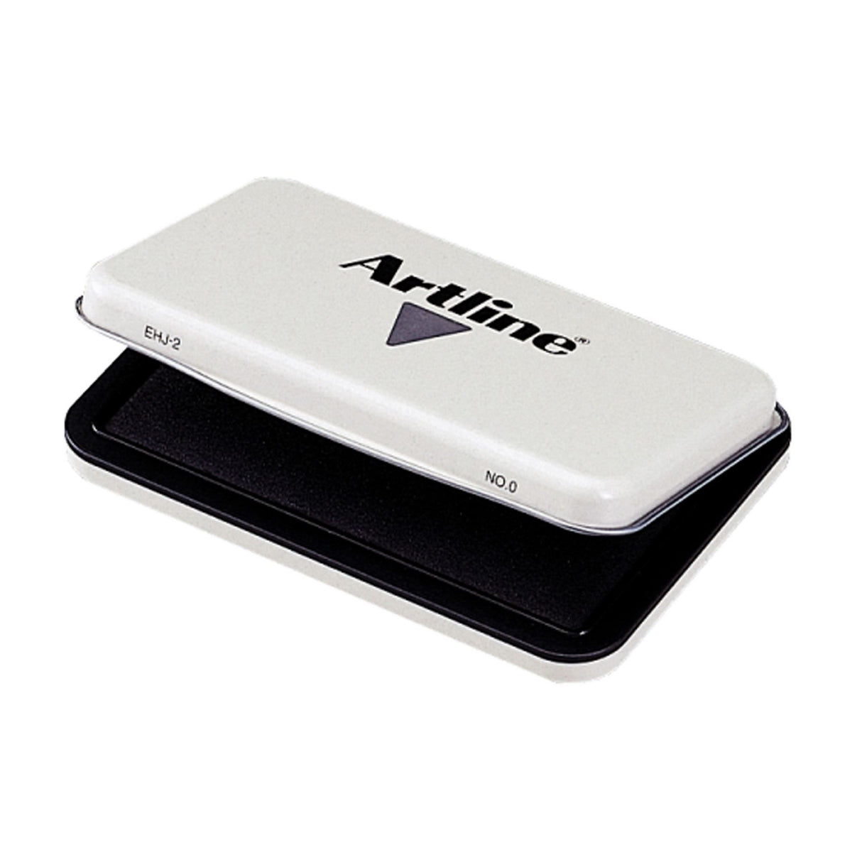 Artline Ehj-2 Stamp Pad #0 Black, 56 x 90mm, features durable casing and fabric ink mat for smooth, instant-drying impressions.