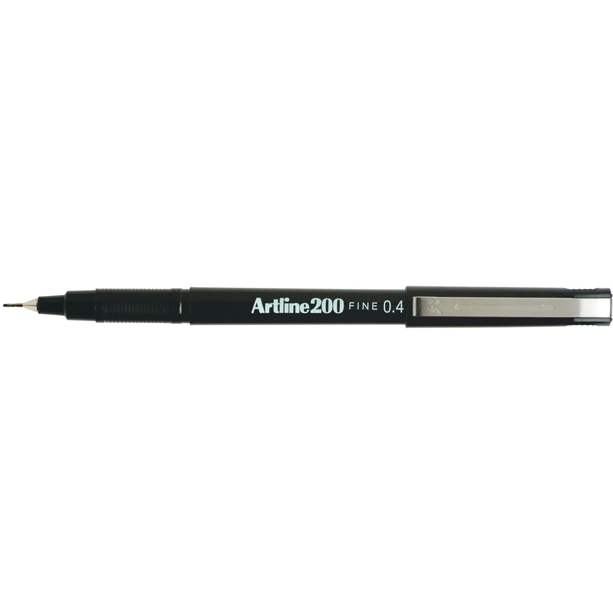 Artline 200 Fineliner Pen pack of 12, featuring 0.4mm tips for precise, smudge-proof writing and drawing in black ink.
