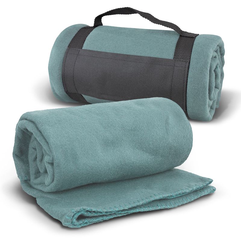 Fleece Blanket with Strap - Glasgow Grey (Set of 3)