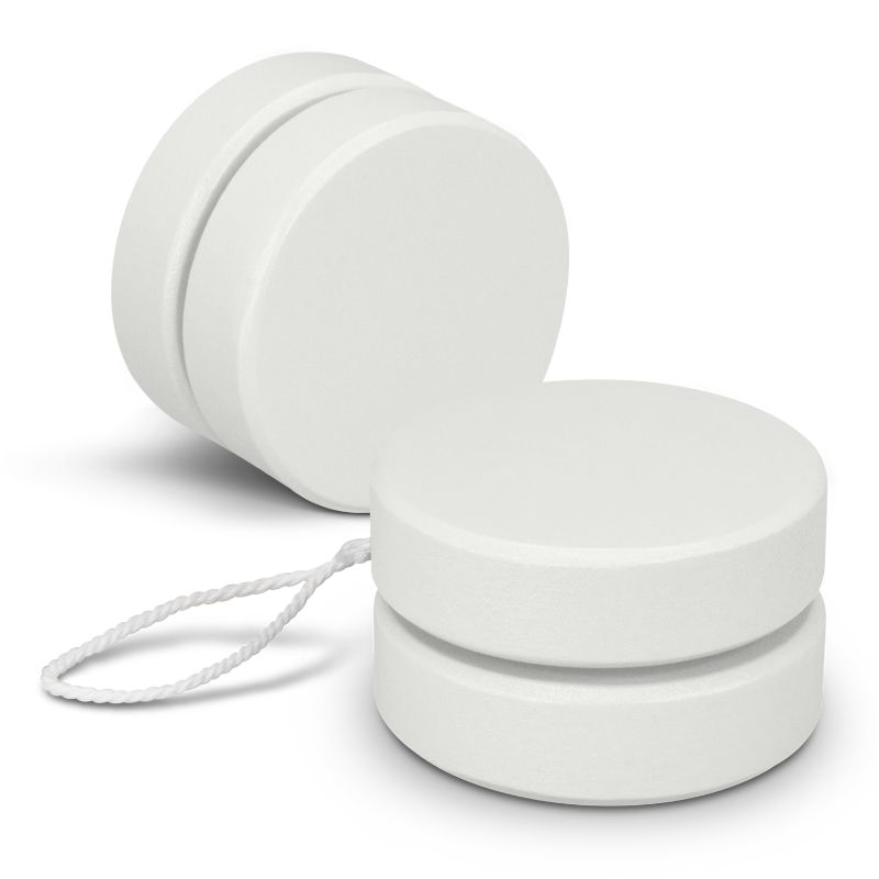 Wooden Yoyo - Jester White (50 Units)